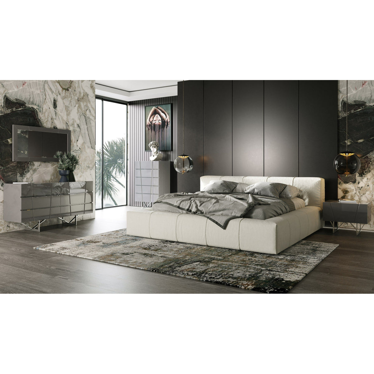 Gray 6-Drawer Dresser | OROA Modern Chrysler