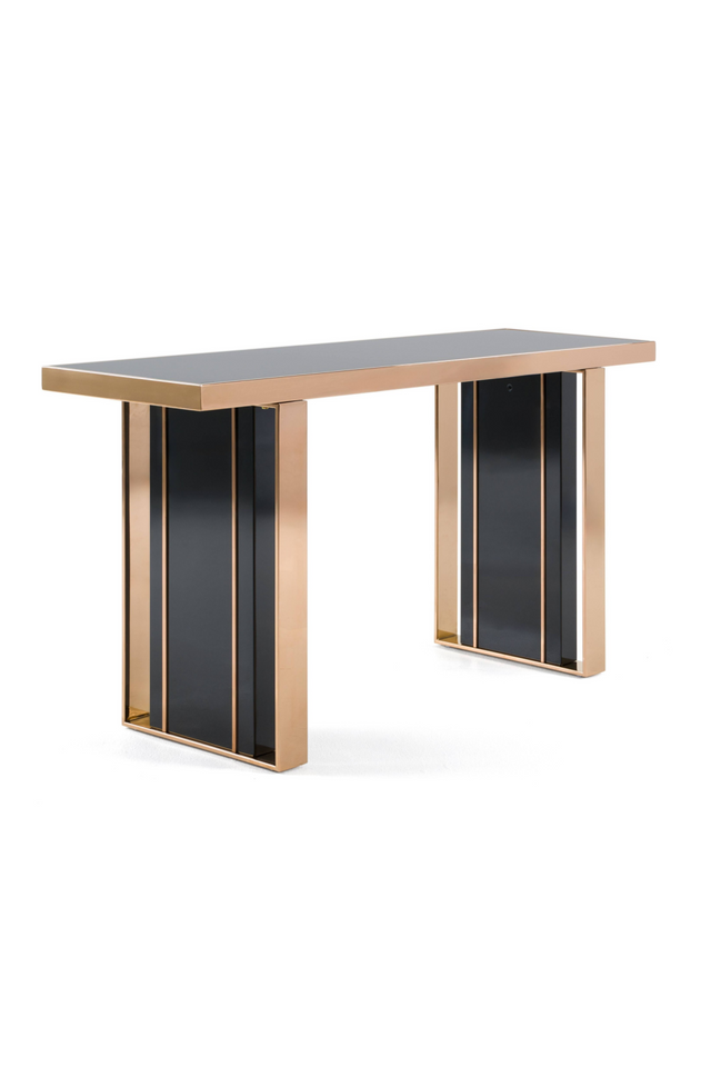 Black Glass Console Table | OROA Modern Cartier | Oroa.com