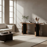 Black Glass Console Table | OROA Modern Cartier