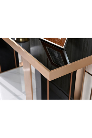 Black Glass Console Table | OROA Modern Cartier | Oroa.com