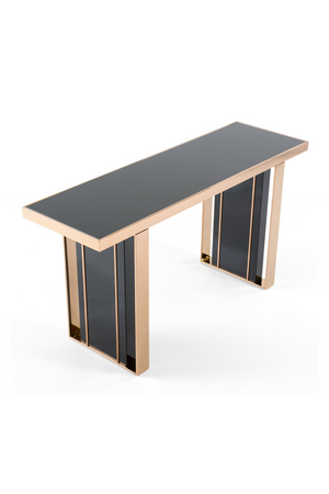 Black Glass Console Table | OROA Modern Cartier | Oroa.com