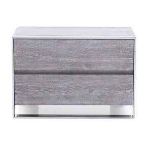Modern European furniture - Gray Elm 4-Drawer Nightstand - www.oroa.com