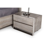 Gray Elm 4-Drawer Nightstand | OROA Modern Arlene