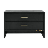 Gray Ash 2-Drawer Nightstand | OROA Modern Wales