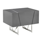 Gray 1-Drawer Nightstand | OROA Modern Chrysler