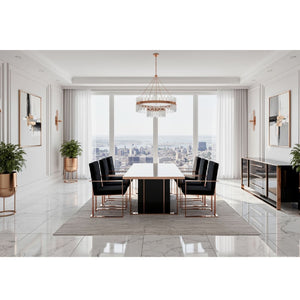   Black Gloss Dining Table | Oroa.com