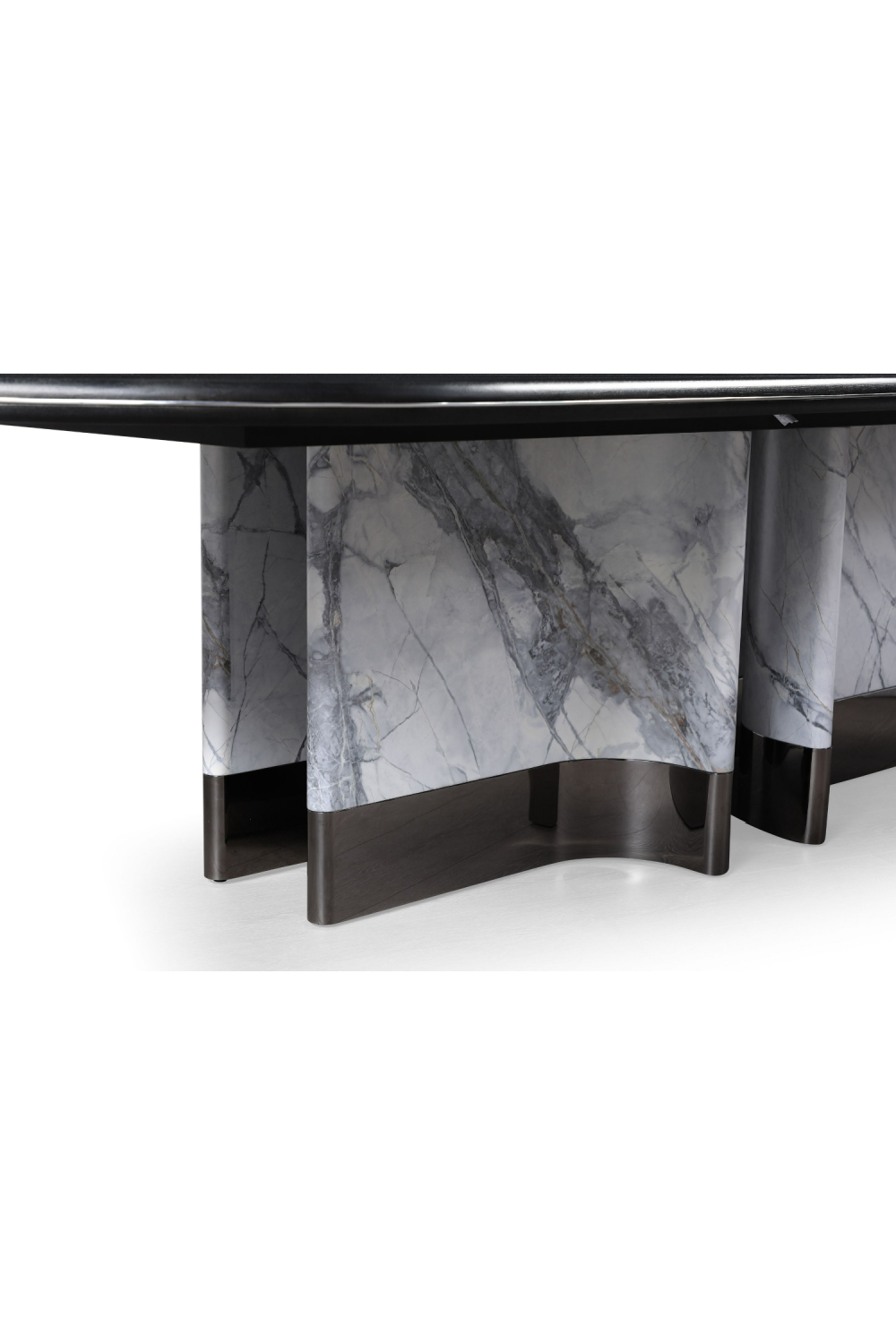Oval Black Oak Dining Table | OROA Modern Renfew | Oroa.com