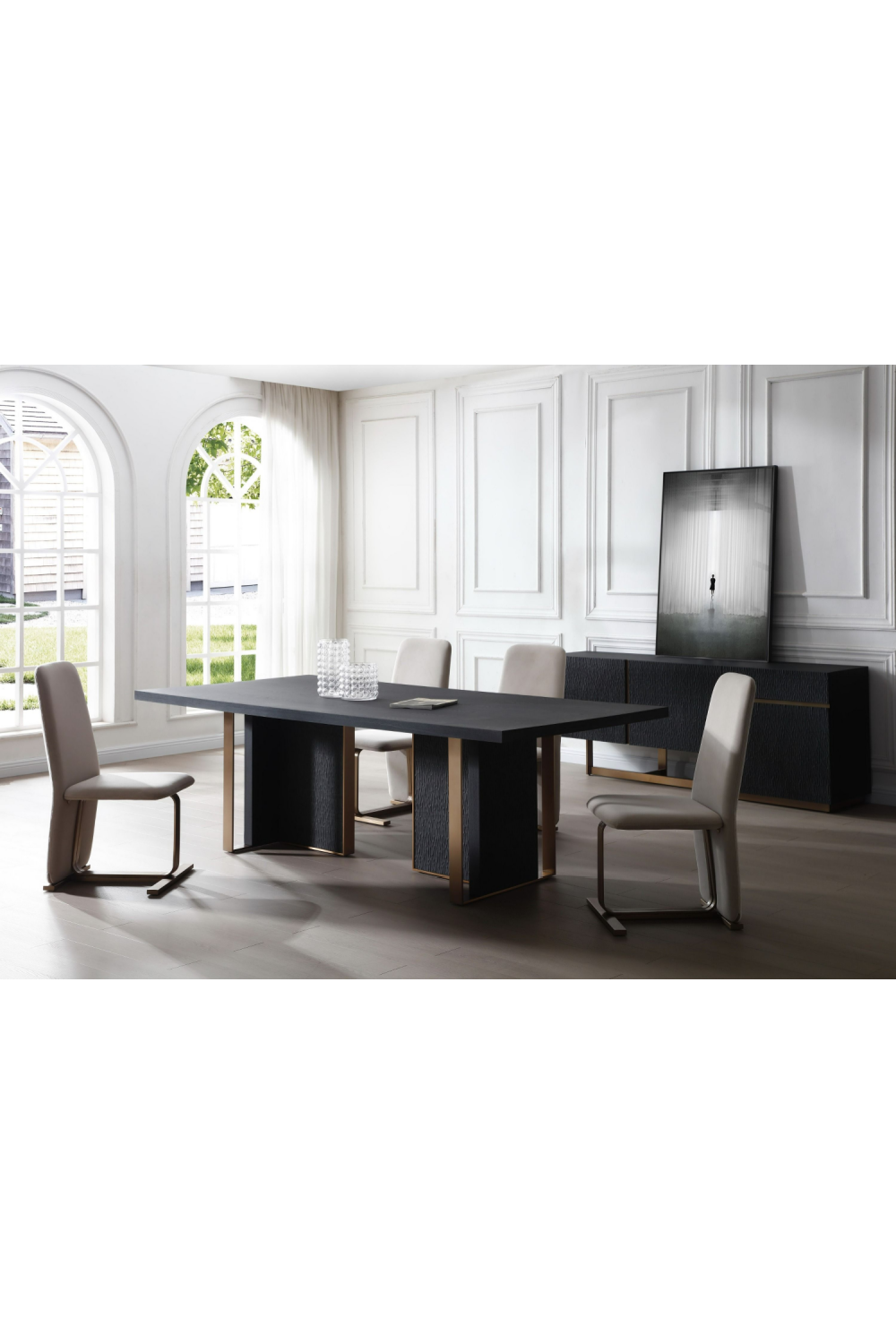 Black Ash Wood Dining Table | OROA Modern Tasha | Oroa.com