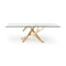Modern European furniture - Tempered Glass Dining Table - www.oroa.com