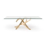 Modern European furniture - Tempered Glass Dining Table - www.oroa.com