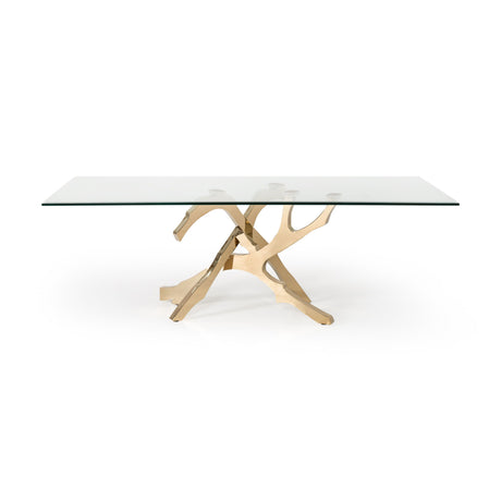 Modern European furniture - Tempered Glass Dining Table - www.oroa.com