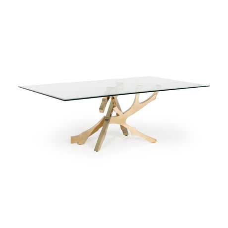 Modern European furniture - Tempered Glass Dining Table - www.oroa.com