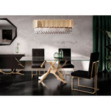 Modern European furniture - Tempered Glass Dining Table - www.oroa.com