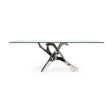Modern European furniture - Tempered Glass Dining Table - www.oroa.com