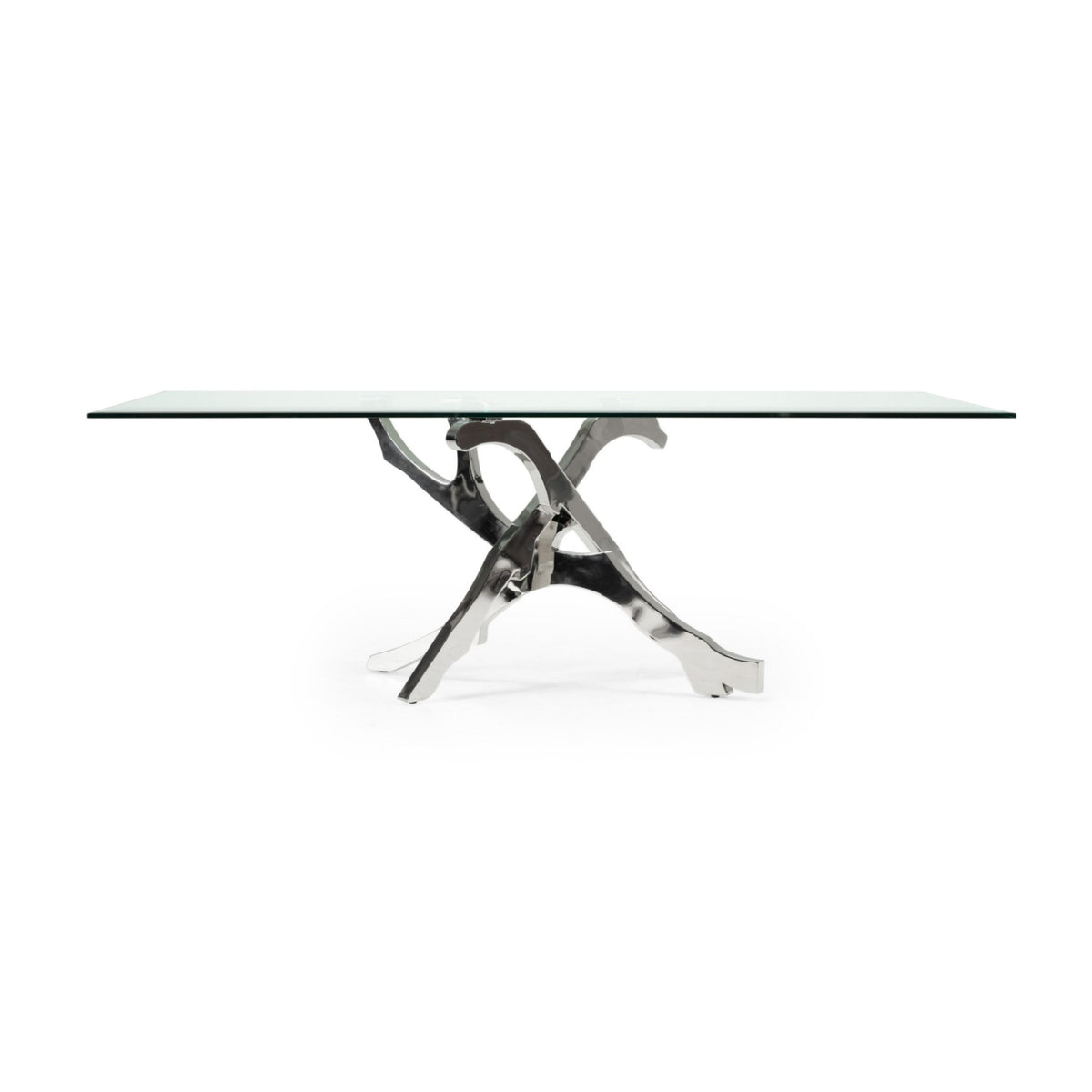 Modern European furniture - Tempered Glass Dining Table - www.oroa.com
