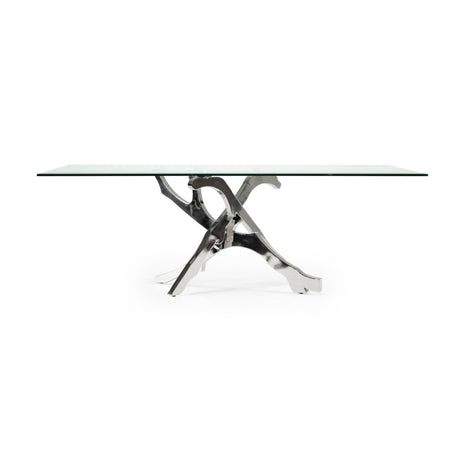 Modern European furniture - Tempered Glass Dining Table - www.oroa.com