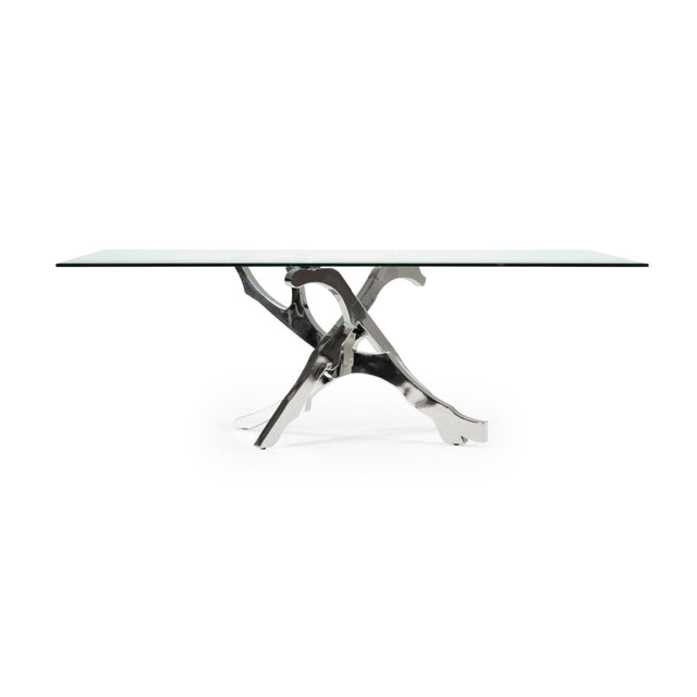 Modern European furniture - Tempered Glass Dining Table - www.oroa.com