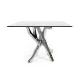 Modern European furniture - Tempered Glass Dining Table - www.oroa.com