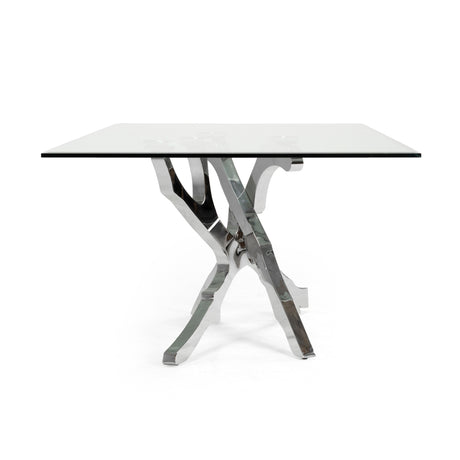 Modern European furniture - Tempered Glass Dining Table - www.oroa.com