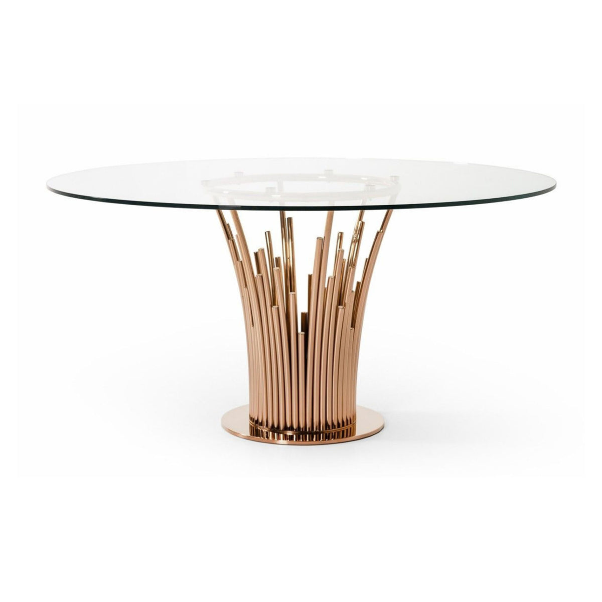 Round Glass Dining Table | OROA Modern Paxton