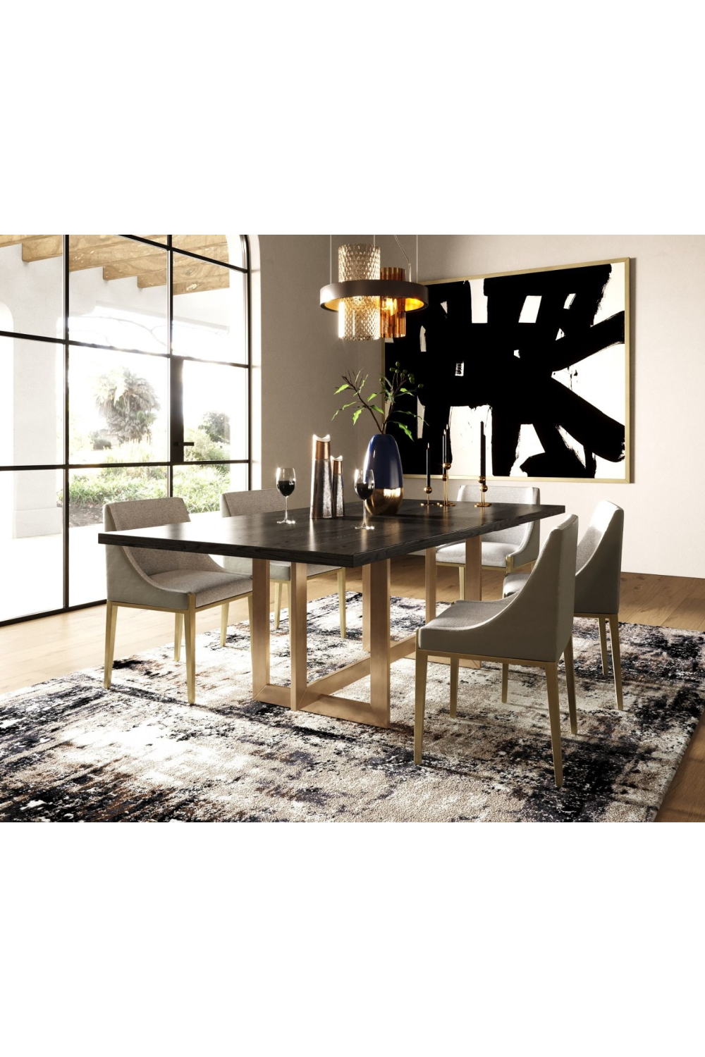 Black Ash Dining Table | OROA Modern Pike | Oroa.com