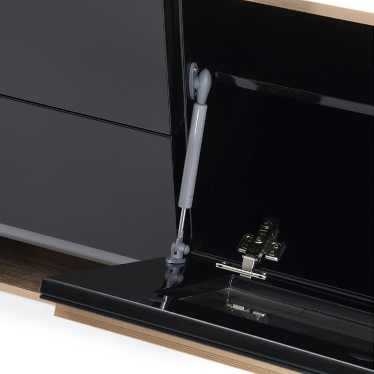 Black 4-Drawer TV Stand | OROA Modern Cartier