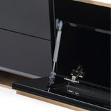 Black 4-Drawer TV Stand | OROA Modern Cartier