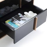 Black 4-Drawer TV Stand | OROA Modern Cartier