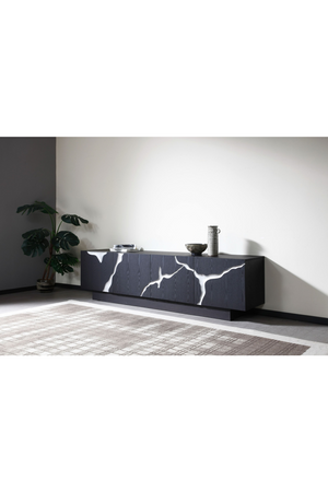 Matte Brown 4-Door TV Stand | OROA Modern Aspen | Oroa.com