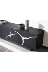 Matte Brown 4-Door TV Stand | OROA Modern Aspen | Oroa.com