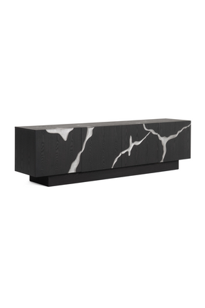 Matte Brown 4-Door TV Stand | OROA Modern Aspen | Oroa.com