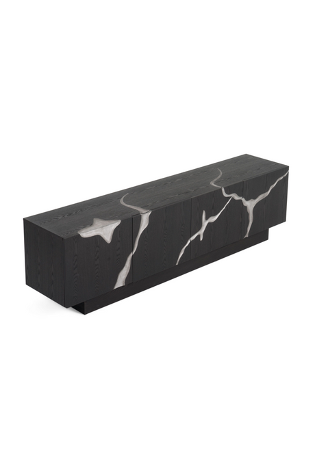Matte Brown 4-Door TV Stand | OROA Modern Aspen | Oroa.com
