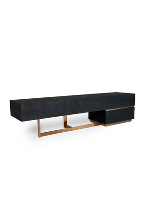 Black Ash 4-Drawer TV Stand | OROA Modern Tasha | Oroa.com