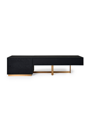 Black Ash 4-Drawer TV Stand | OROA Modern Tasha | Oroa.com