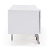 White High-Gloss Media Unit | OROA Modern Legend