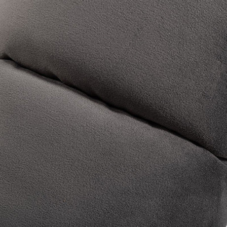 Gray Velvet Channeled Sofa | OROA Modern Jeremy