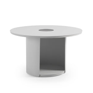   Outdoor White End Table with Solar Light M | Oroa.com
