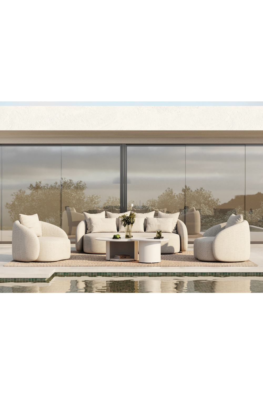 Beige Outdoor Sofa | OROA Modern Tabarca | Oroa.com