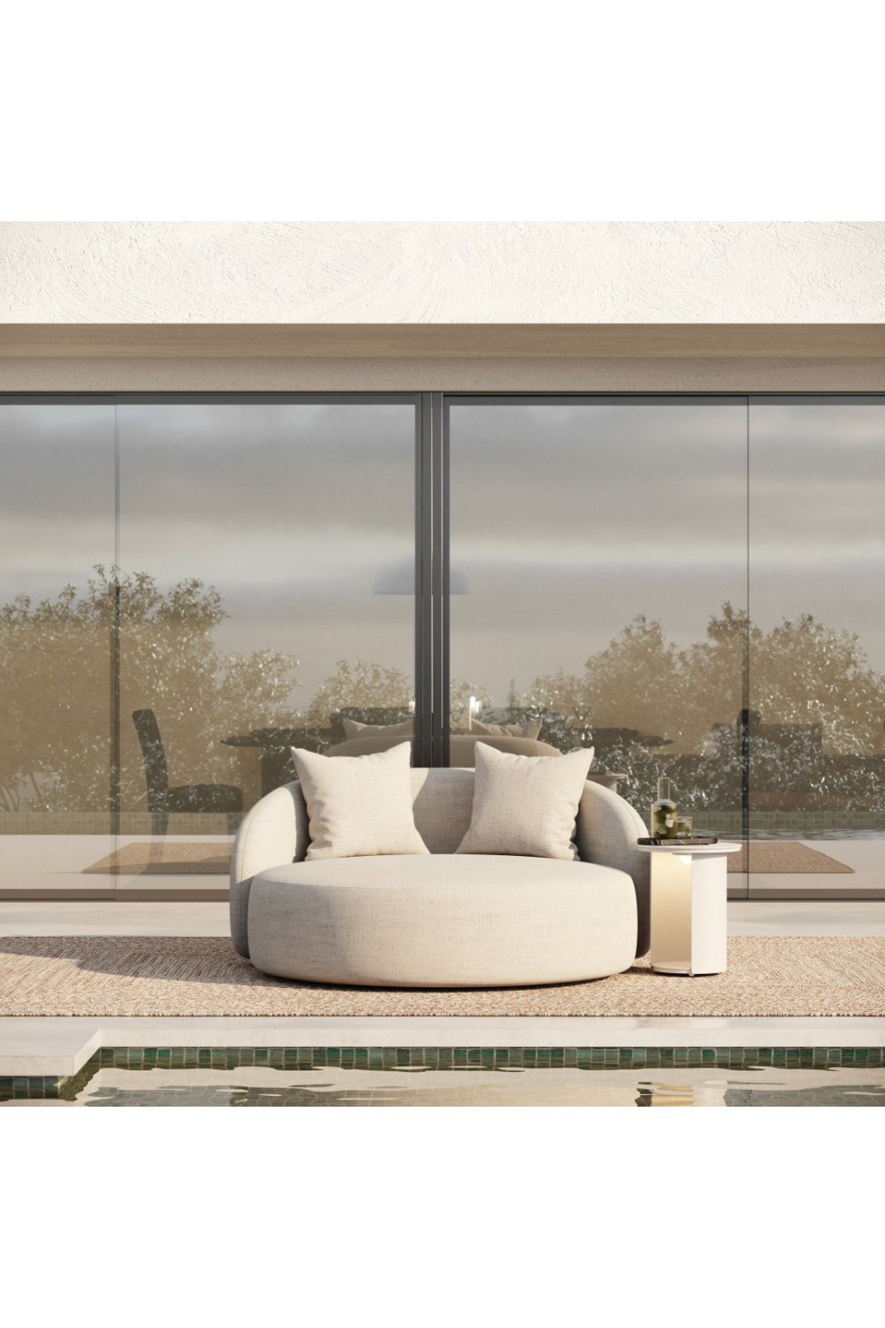 Beige Outdoor Daybed | OROA Modern Tabarca | Oroa.com