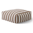 Brown Stripes Outdoor Ottoman | Oroa Modern Lanuza | Oroa.com