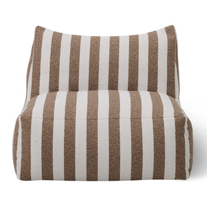  Brown Stripes Outdoor Armless Sofa | Oroa.com