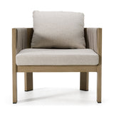 Gray Rope Outdoor Lounge Chair | OROA Modern Salvora