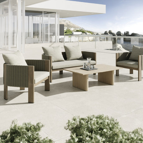 Gray Rope Outdoor Lounge Chair | OROA Modern Salvora