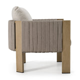 Gray Rope Outdoor Lounge Chair | OROA Modern Salvora
