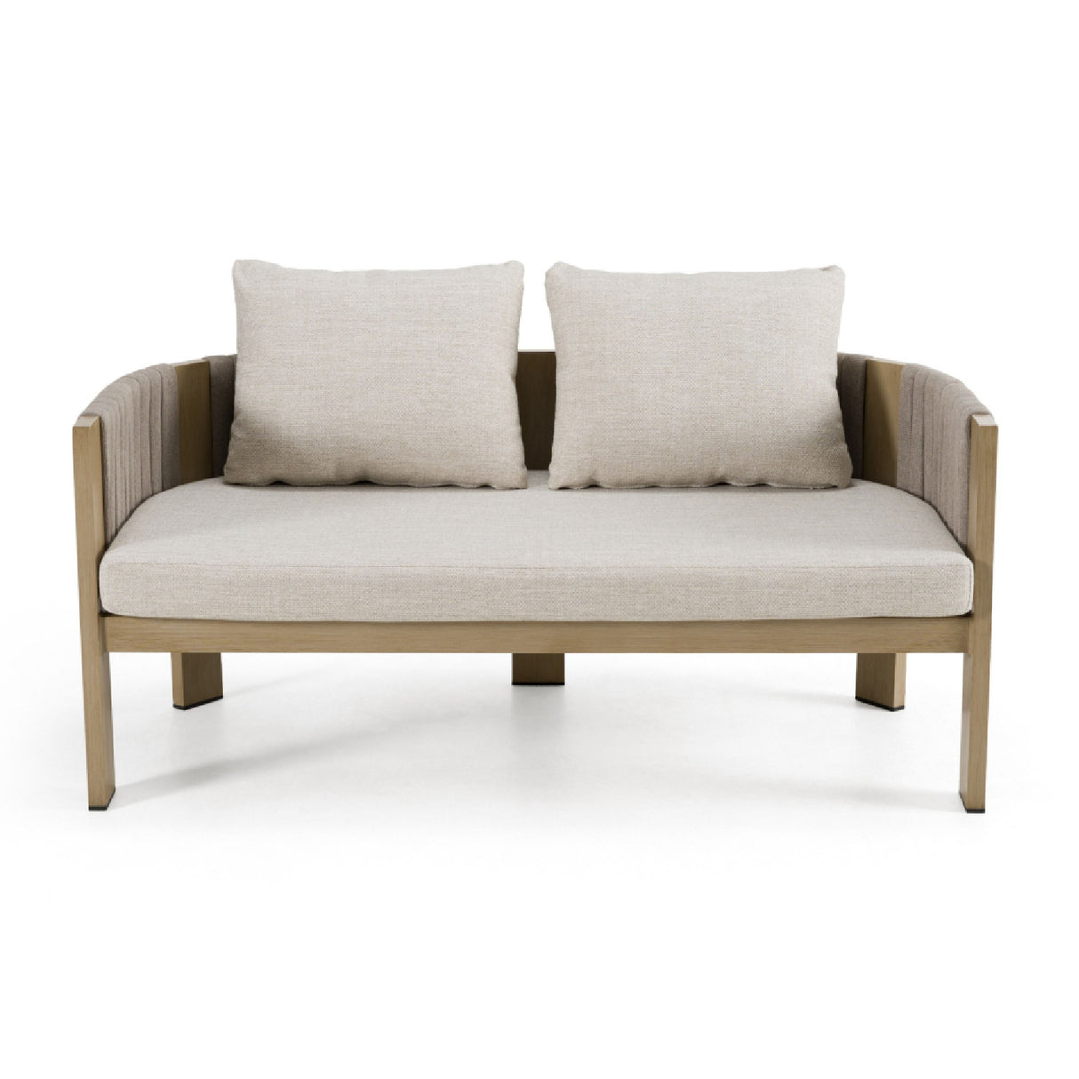   Outdoor Gray Rope Loveseat | Oroa.com