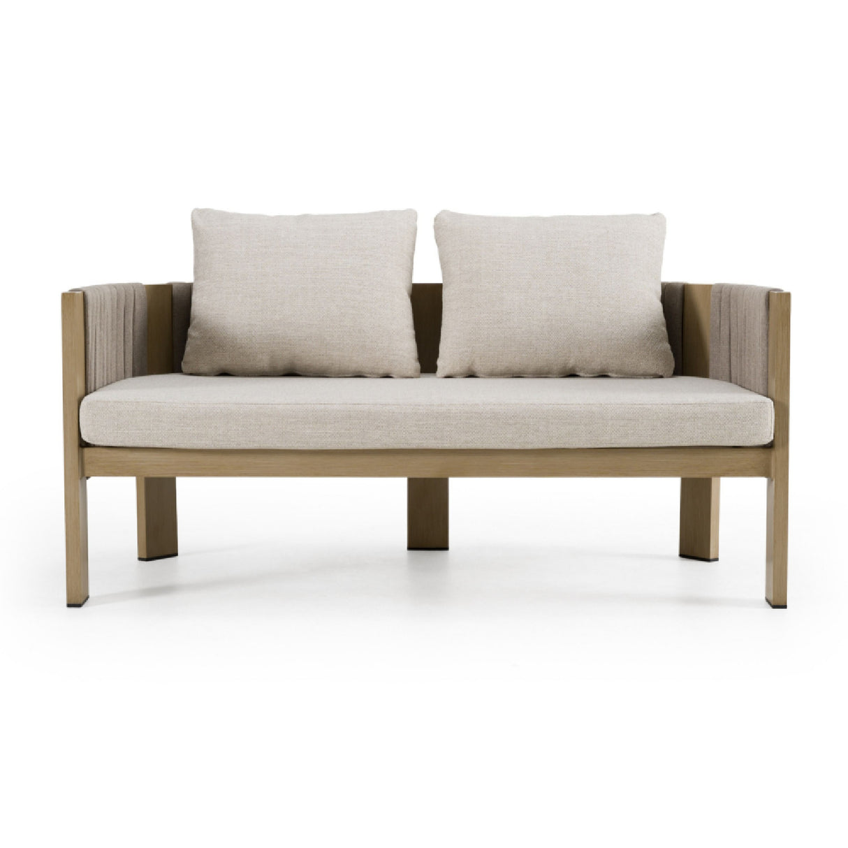   Outdoor Gray Rope Loveseat | Oroa.com