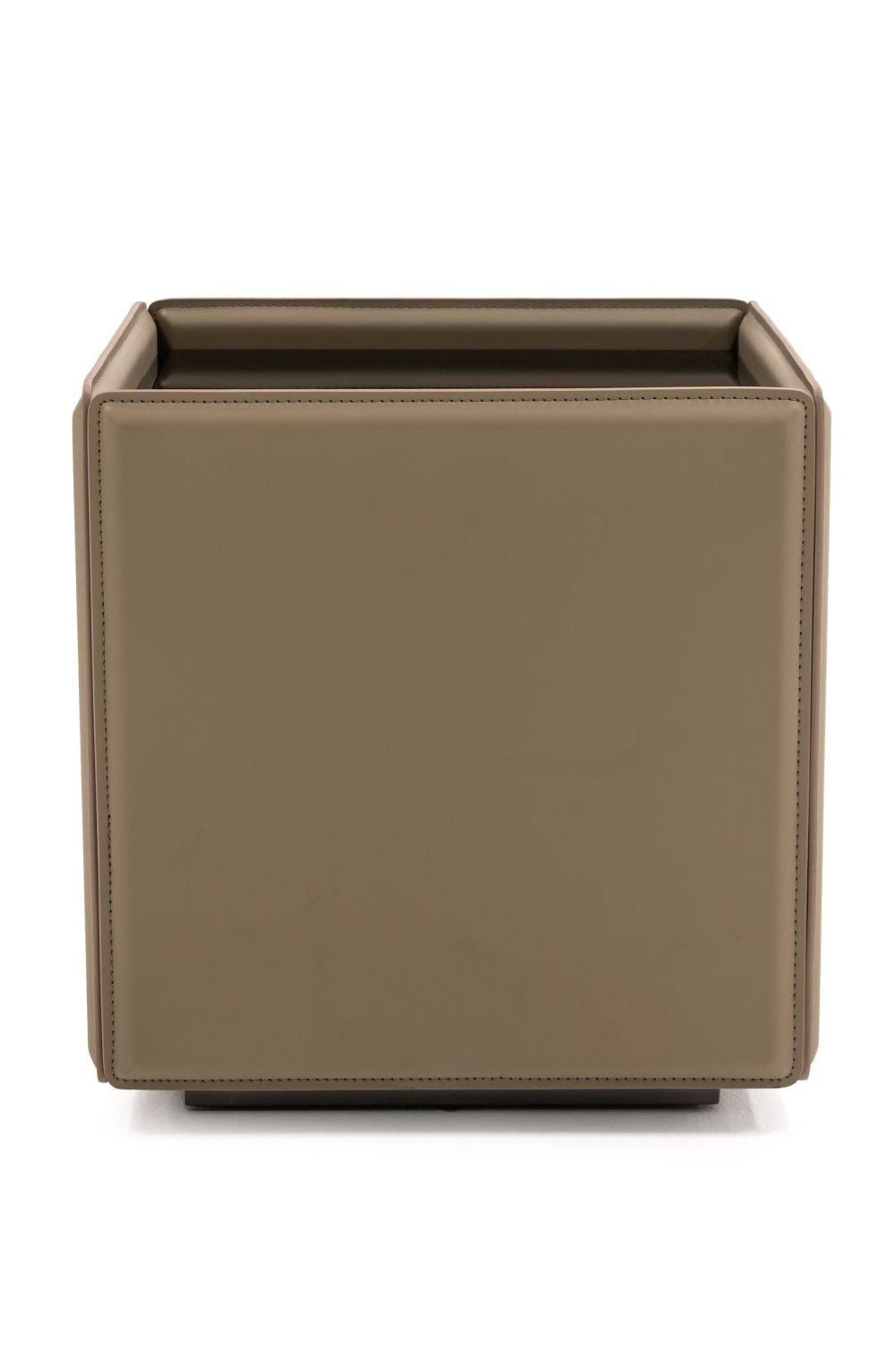 Beige Vegan Leather End Table | OROA Modern Vargas | Oroa.com