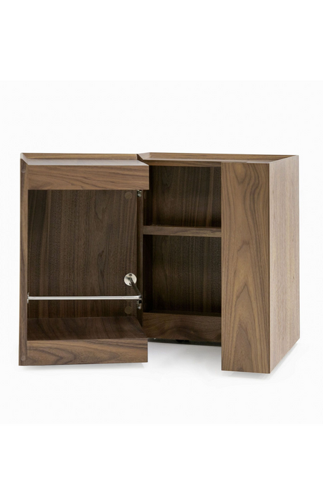 Wooden Storage Wheeled End Table | OROA Modern Delight | Oroa.com