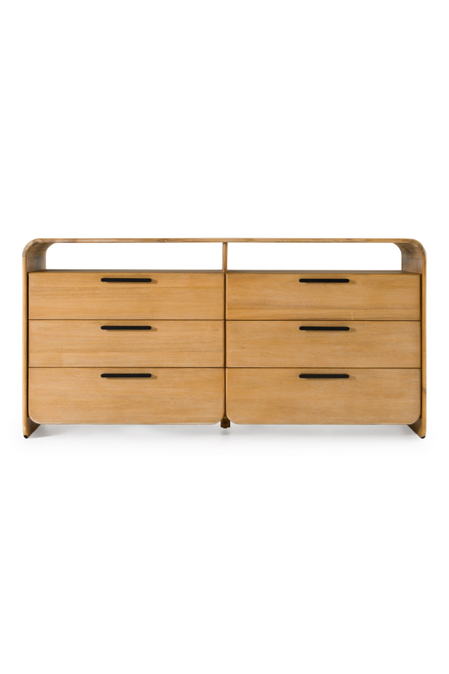 Natural Acacia 6-Drawer Dresser | OROA Modern Dresden | Oroa.com