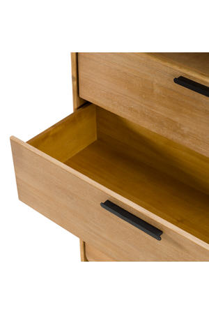 Natural Acacia 4-Drawer Chest | OROA Modern Dresden | Oroa.com